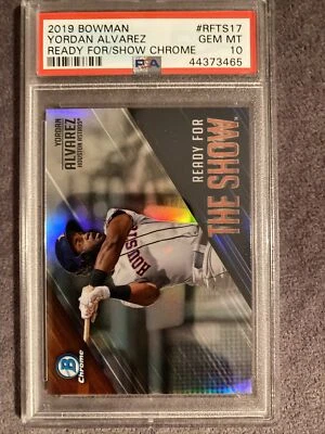 2019 Bowman Chrome Yordan Alvarez Astros Ready F/T Show ROOKIE Insert PSA 10 💎 - Image 1 of 2
