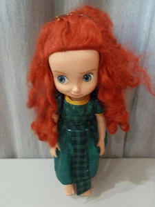 Disney Store Animator Doll 15" Brave Merida Green Sparkly Dress Hair Not Perfect - Picture 1 of 2
