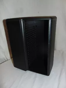 VINTAGE Laserline 100 CD Square Spinning Carousel Storage Display Rack Black - Picture 1 of 6