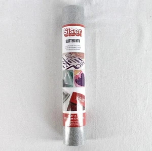 Siser Glittler Wärmeübertragung Vinyl Silber Konfetti 11,8" x 36" Rolle Aufbügeln HTV - Bild 1 von 4