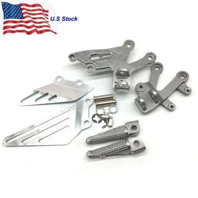 Кронштейн передние подножки водителя подходит для мотоцикла Kawasaki Ninja ZX12R 2000-2005 - Изображение 1 из 4