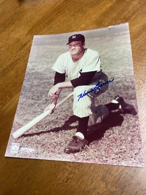 Hank Bauer Autographed Signed Vintage 8x10 Photo New York Yankees - Image 1 of 2
