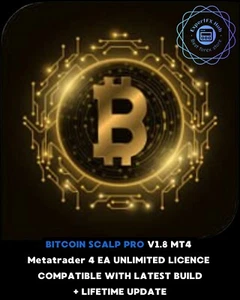 BTC Scalp Pro MT4 Forex EA Robot unlimited licence with lifetime update! - Afbeelding 1 van 9