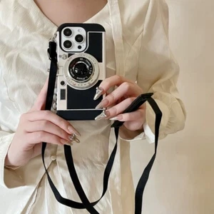 Cover Shockproof Camera Phone Case Strap For iPhone 16 15 14 Pro Max 13 12 11 - Picture 1 of 18