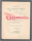 THE GLENWOOD Ferdinand Lust 1892 Klavier Tanz Solo Chicago Vintage Noten