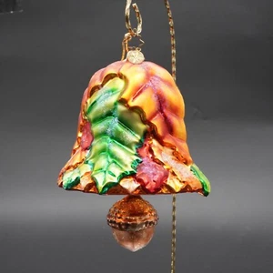 Christopher Radko Ringing In The Autumn Fall Leaf Acorn Ornament RARE!! - Picture 1 of 4