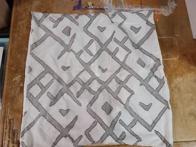 West Elm "Gray Abstract Diamonds" Euro Sham - Image 1 of 3