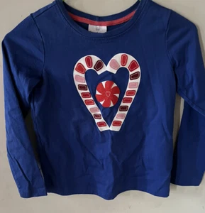 Hanna Andersson-SZ 8-Candy Cane- Teeshirt-Christmas-Nutcracker-Blue-Long Sleeves - Picture 1 of 3