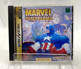 Marvel Super Heroes Capcom Sega Saturn 1997 Japanese Edition Pre-owned