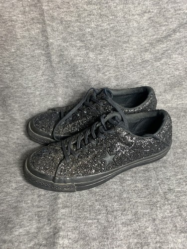 Sneakers Converse One Star argento glitter stelle uomo 7 donna 8.no lacci