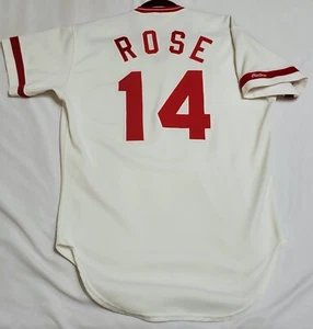 RAWLINGS AUTHENTIC 42 LARGE, PETE ROSE CINCINNATI REDS 1985 VINTAGE JERSEY RARE! - Picture 1 of 5