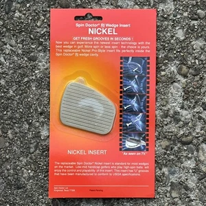 Spin Doctor RI Wedge Insert Nickel Right Hand Golf Club 05614 Sealed NEW - Picture 1 of 10