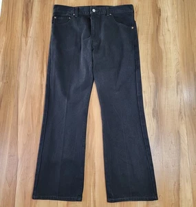 Levis 517 Bootcut Jeans Black Mens Size 36x30 Denim Cowboy Red Tab - Picture 1 of 18