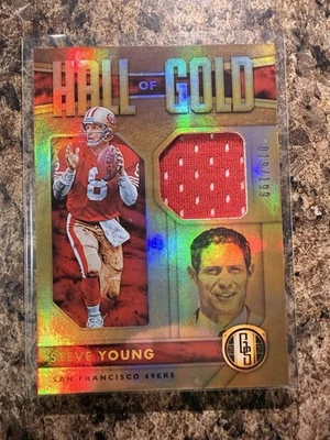 2020 Panini Gold Standard Football Steve Young Hall Of Gold Patch /199 49ers - Image 1 of 2