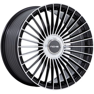 Niche NC282 Serene 20x9 5x112/5x4.5" +35mm Black/Machined Wheel Rim 20" Inch Foto 1 de 4