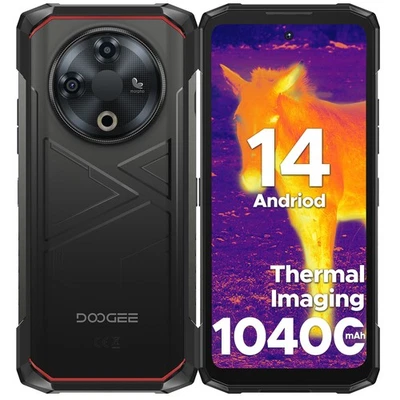 DOOGEE Fire 6 Resistente Smartphone Cámara de Imágenes Térmicas 10400mAh 16GB+256GB 6.56" Foto 1 de 4