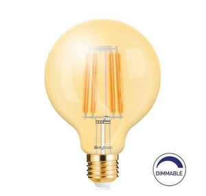 5X Lampadine LED E27 230V G95 6W 540Lm, FILAMENTO, Bianco Ambra 2200K, Dimmabile - Picture 1 of 4