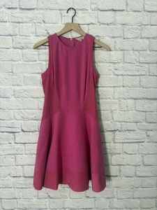 Ted Baker London Pink Fit & Flare Contrast Hearn Dress in Size 2 (US 6) - Picture 1 of 7