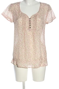 FISHBONE Blusa de manga corta Mujeres Blusa Talla EU 36 crema-rosa-verde - Imagen 1 de 5