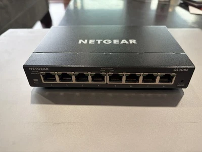 NETGEAR GS308E 8-Port Gigabit Ethernet Plus Switch - Image 1 of 3