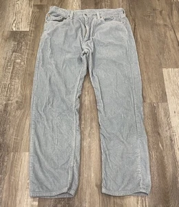 Pantalone uomo Levi's 505 relaxed dritto blu chiaro 38/30 spesso velluto a coste - Foto 1 di 6
