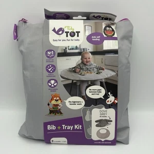 Tidy Tot Weaning Bib & Tray Kit. Weaning Set Attaches to Highchair for Mess - Picture 1 of 3