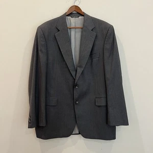 Blazer H Stockton Para Hombres 43R Gris Rayas Loro Piana Lana Chaqueta Abrigo Deportivo DEFECTUOSO - Imagen 1 de 18
