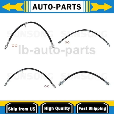 Manguera de freno delantera trasera 4x para Toyota Camry 1994 3,0 L Sunsong Foto 1 de 4