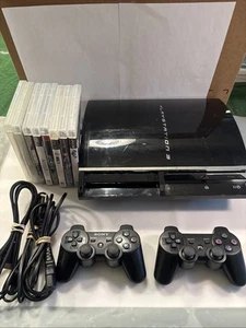 Sony PlayStation 3 PS3 Backwards Compatible 60GB Console System CECHA01 Bundle - Picture 1 of 19