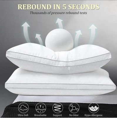 HOTOZON Queen Pillows for Sleeping 2 Pack, Hotel Quality Bed Pillows, 20x30 - Image 1 of 4
