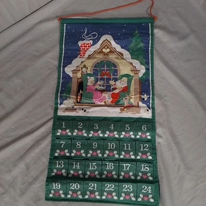Vintage 1987 Avon Countdown to Christmas Advent Calendar Winter Count No Mouse - Picture 1 of 4