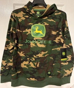 John Deere Camo Hoodie Kids Size 8, New with tags! Comfortable fitting,and soft  - Picture 1 of 3