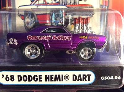 Muscle Machines 1968 DODGE DART HEMI GASSER RED LIGHT BANDIT 1:64   68 DART  - Image 1 of 3