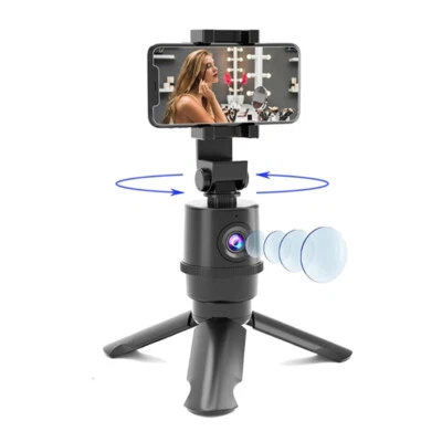 Auto Face Tracking Tripod 360°Rotation Smart Shooting Phone Holder Selfie Stick - Image 1 of 4