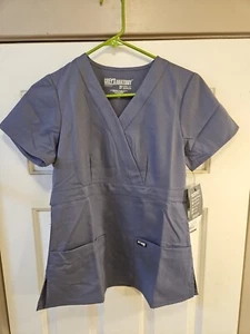 NWT Women’s Granite  GREY’S ANATOMY BY BARCO TOP XSMALLNEW WITH TAGS Granite - Picture 1 of 8