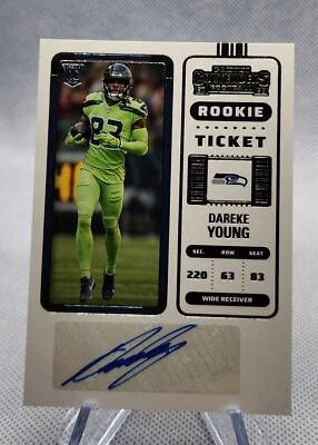 2022 Panini Contenders - Rookie Ticket #255 Dareke Young (AU, RC) - Image 1 of 2