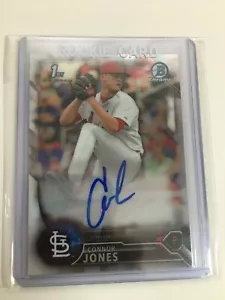 F75976  2016 Bowman Chrome Draft Draft Pick Auto CARDINALS Connor Jones - Picture 1 of 1