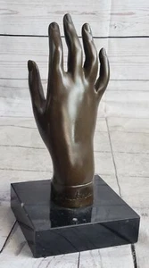 Fesselnde Salvador Dali inspirierte Bronzeskulptur: Geschenk der helfenden Hand der Frau - Bild 1 von 10