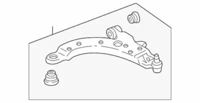 Genuine GM 1997-2016 Chevrolet Pontiac Oldsmobile LS Lower Control Arm  22947665 - Image 1 of 2