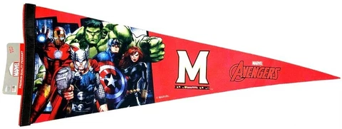 Marvel Avengers Maryland Terrapins  29in x 11.5in Soft Felt Premium Pennant Cover