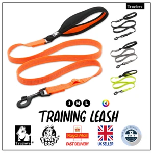 Leash Lead Dog Training Truelove Strong Durable Soft Handle Reflective S M L - Picture 1 of 15