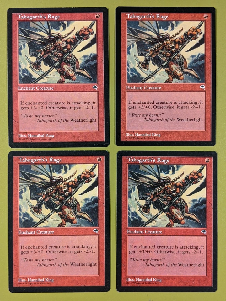 Tahngarth's Rage x4 Tempest 4x Playset Magic the Gathering MTG  - Image 1 of 1