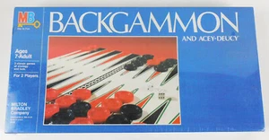Milton Bradley Backgammon & Acey Deucy Board Game 1982 Vintage New Sealed - Picture 1 of 4