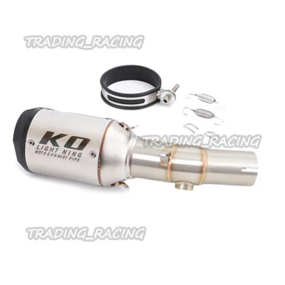 Silenciador tubo de escape 51 mm para Kawasaki ER6N/F Ninja 650 R 2005-2011 Foto 1 de 4