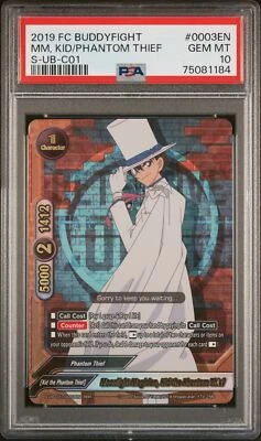 Tarjeta Future Buddyfight Ace PSA 10 mm, Kid/Phantom Thief 0003EN 2019 Foto 1 de 2
