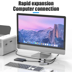 USB Hub Extensions 3 Ports Type C Hubs USB Splitter Data Transmission High Speed - Photo 1/15