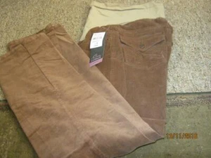 Oh Baby by Motherhood bootcut  brown long bottoms cords sz M NWT RV $56 - Picture 1 of 1