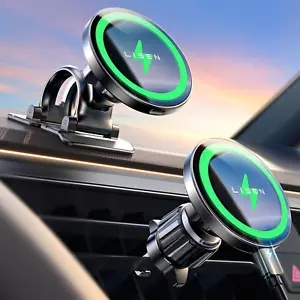 for Magsafe Car Mount Charger Wireless 15W Car Holder for Iphone, Magnetic Car P - Picture 1 of 12