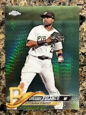 Gregory Polanco 2018 Topps Chrome Green Refractor 28 Pittsburgh Pirates Gem Mint
