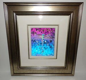 STUNNING LTD ED 868/950 ARTIST SIGNED TIM YANKE HOLOGRAPHIC "BLUE FERTILITY" ART - Picture 1 of 13